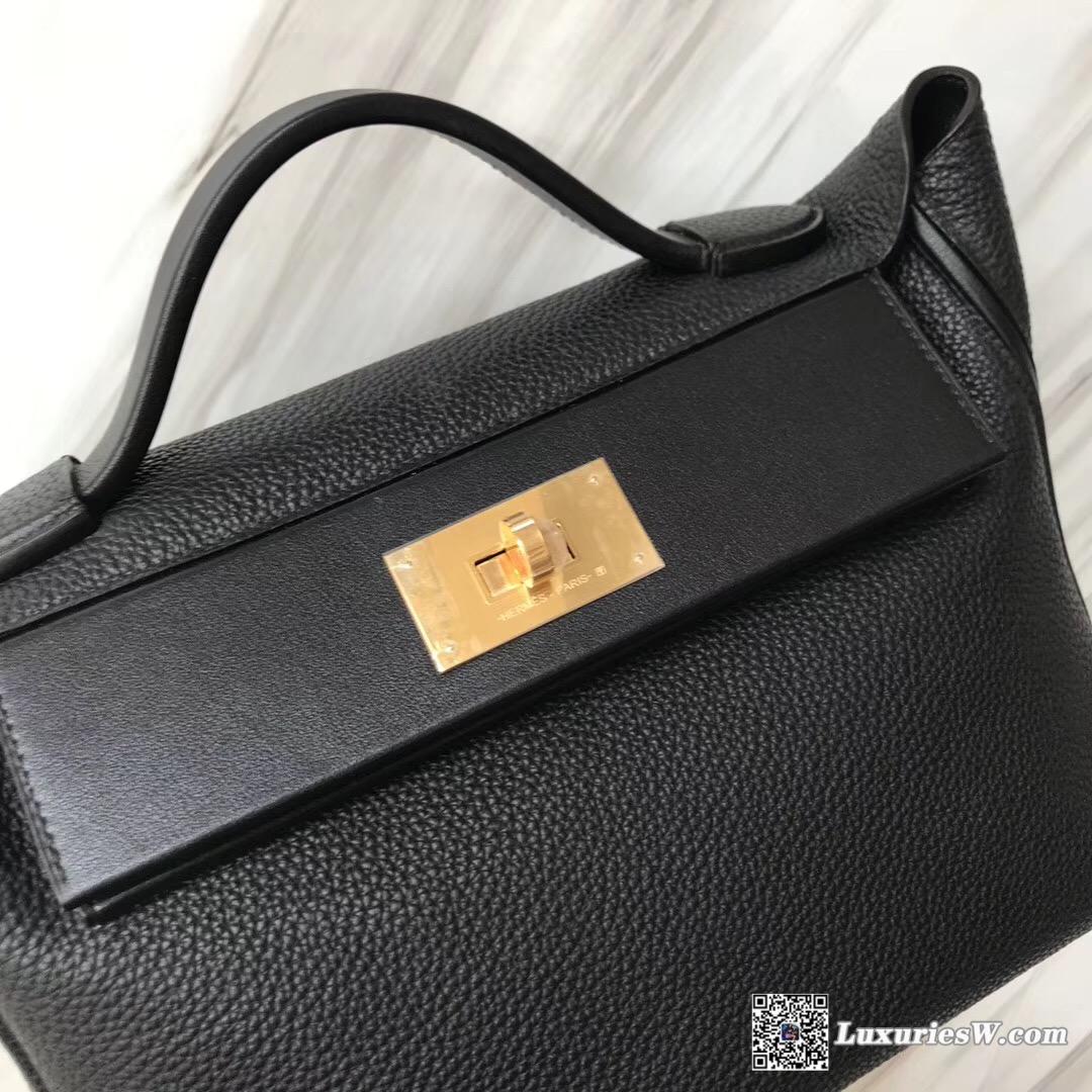 尖沙咀愛馬仕賣店地址 New Hermès Bag Kelly 24/24 29cm ck89黑色