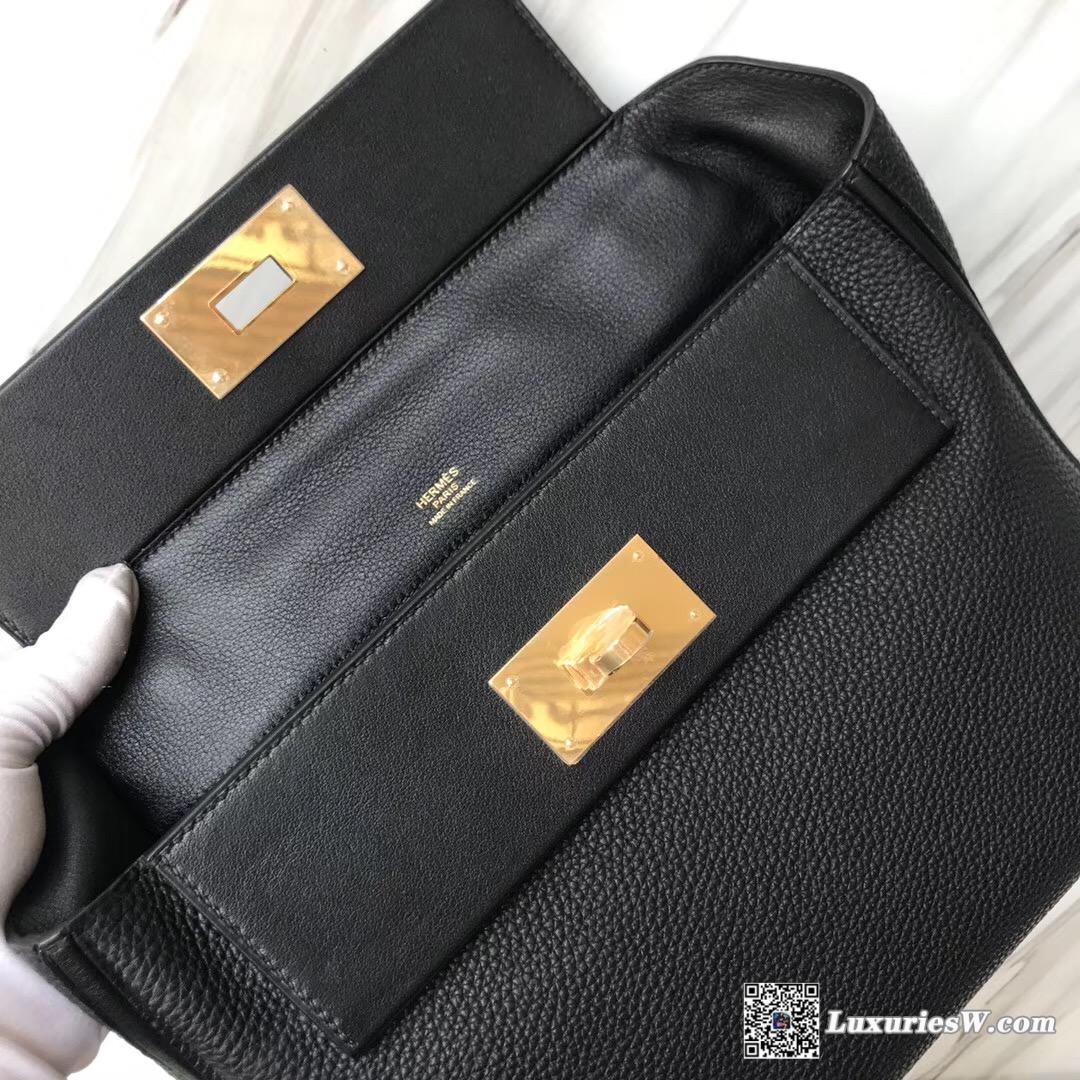 尖沙咀愛馬仕賣店地址 New Hermès Bag Kelly 24/24 29cm ck89黑色