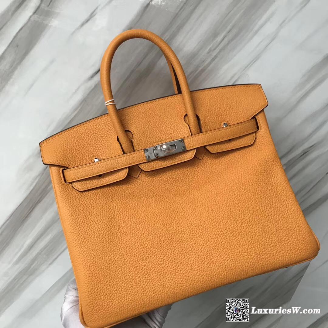 香港愛馬仕專賣店 太古廣場 Hermes Birkin 25cm i9杏黃色 Apricot Togo