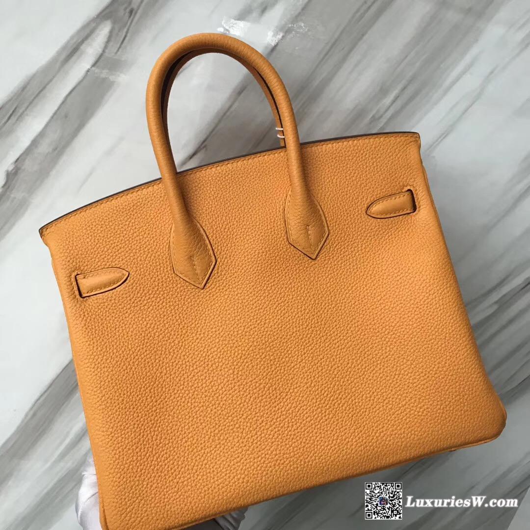 香港愛馬仕專賣店 太古廣場 Hermes Birkin 25cm i9杏黃色 Apricot Togo