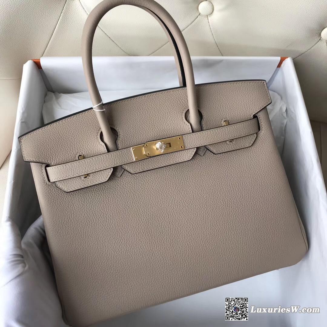 臺北愛馬仕專門店 Hermes Birkin 30cm S2風衣灰 Trench Togo小牛皮