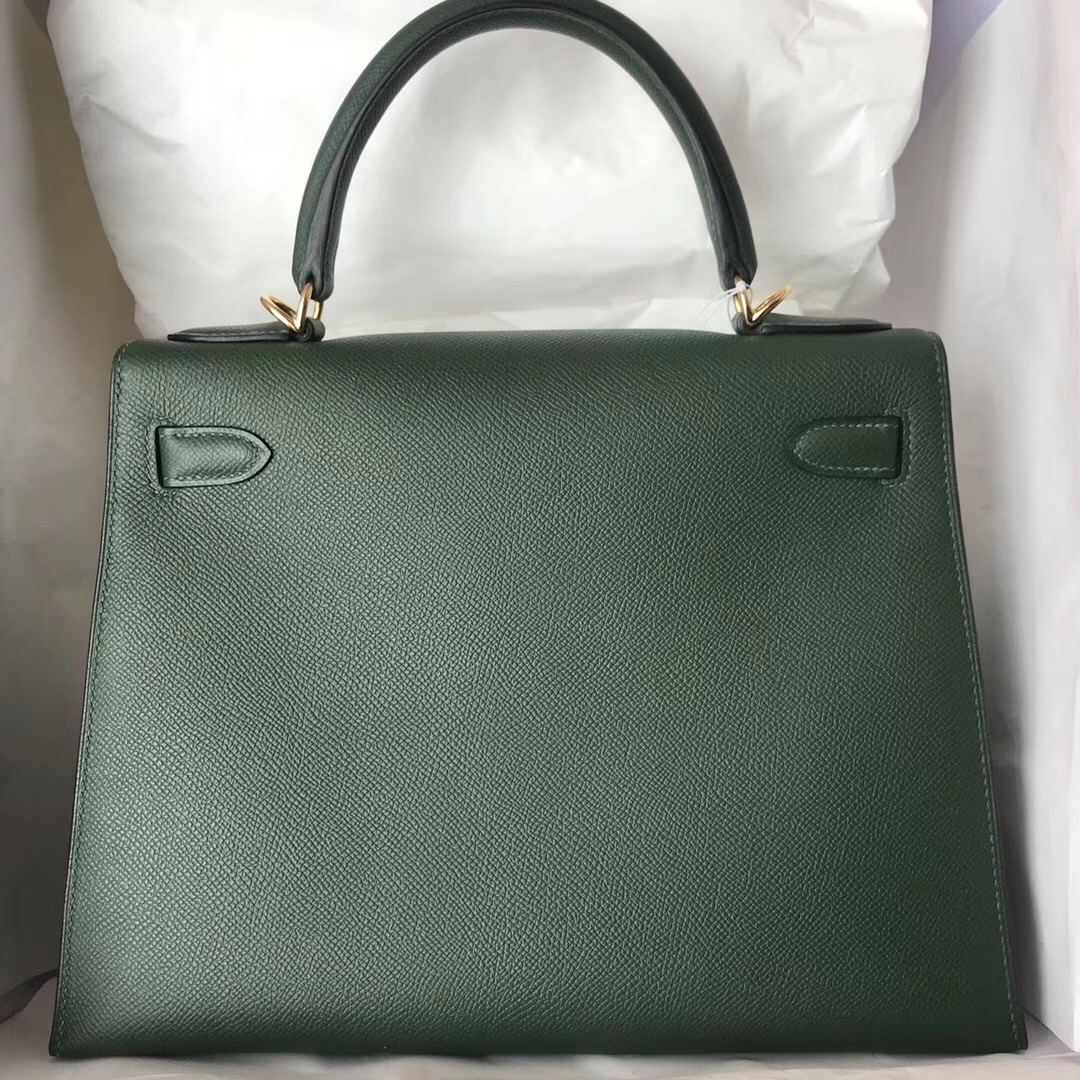 Hermes Kelly Bags 28cm 2Q英國綠 Vert Anglais Epsom