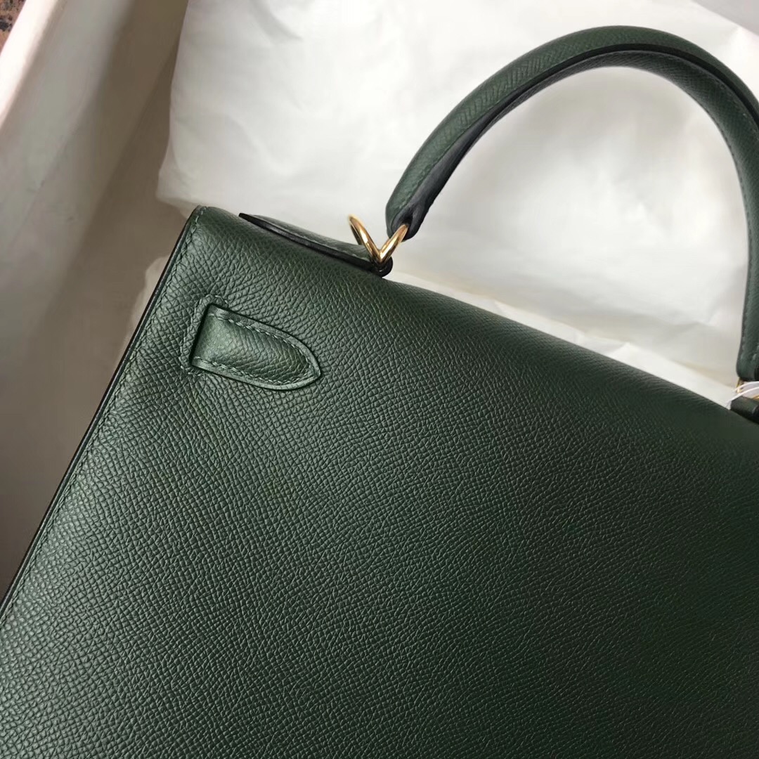 Hermes Kelly Bags 28cm 2Q英國綠 Vert Anglais Epsom