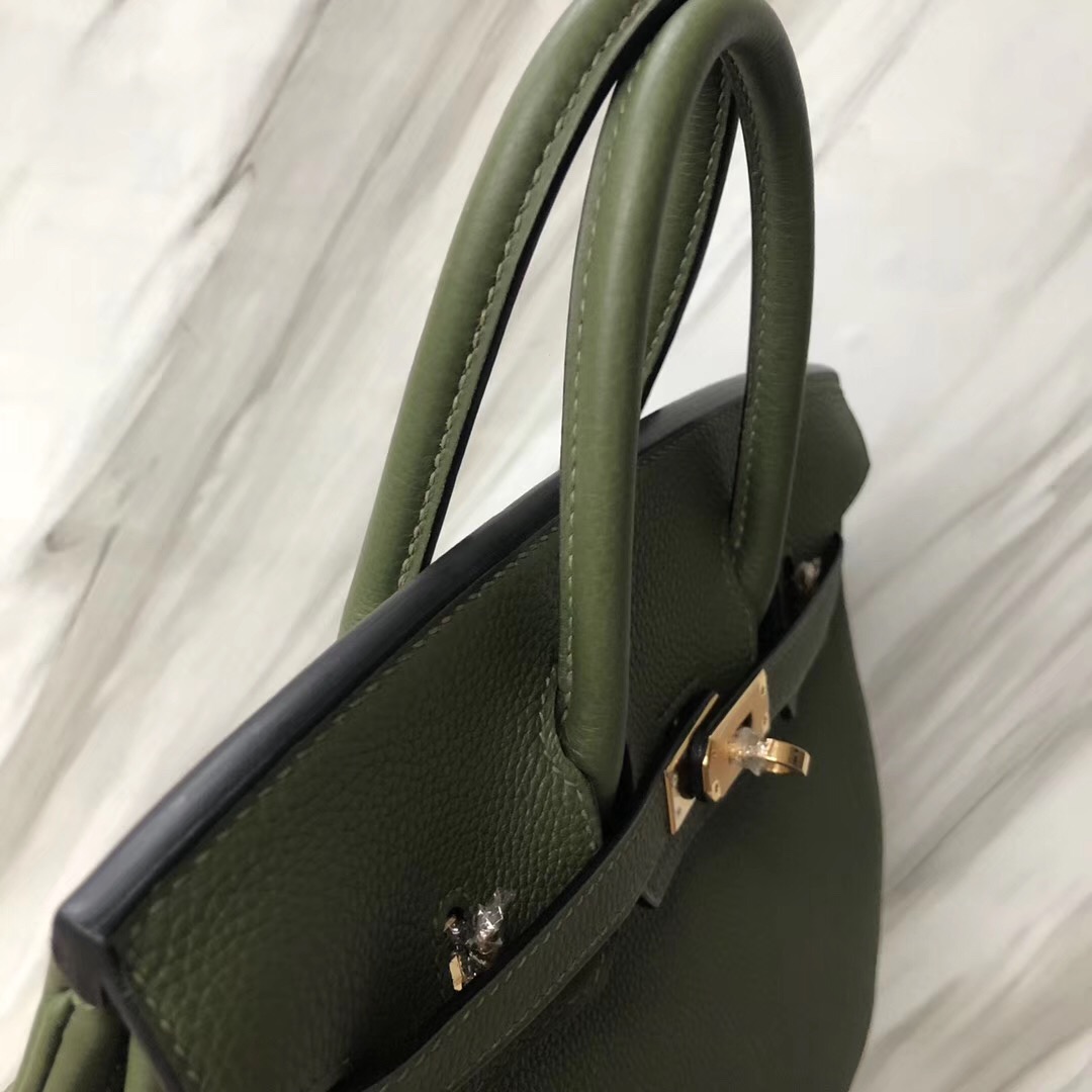 愛馬仕臺灣臺北鉑金包價格 Hermes Birkin Bag 25cm V6 Canopee 叢林綠