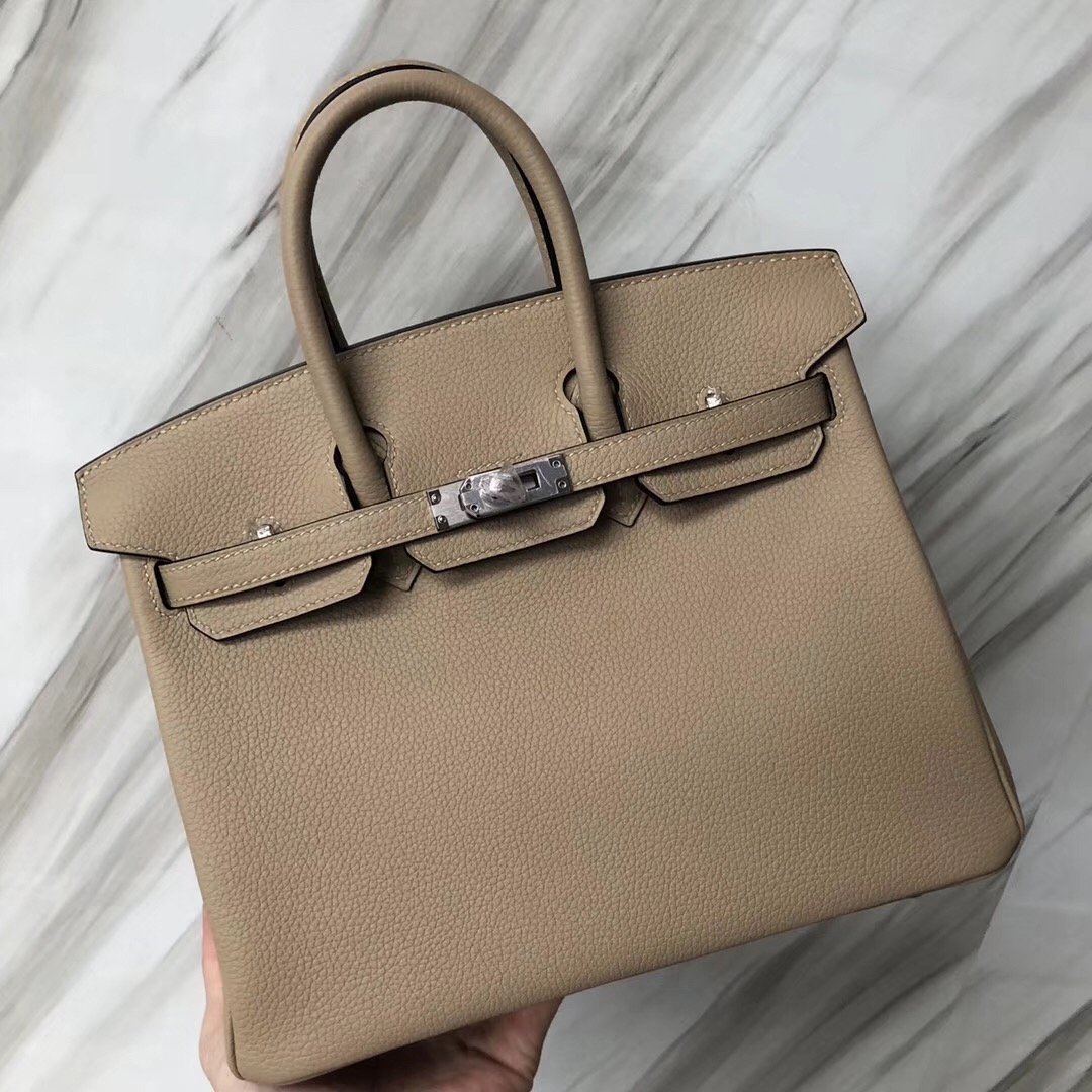 愛馬仕鉑金包澳門價格 Hermes Birkin 25cm S2風衣灰 Trench Togo