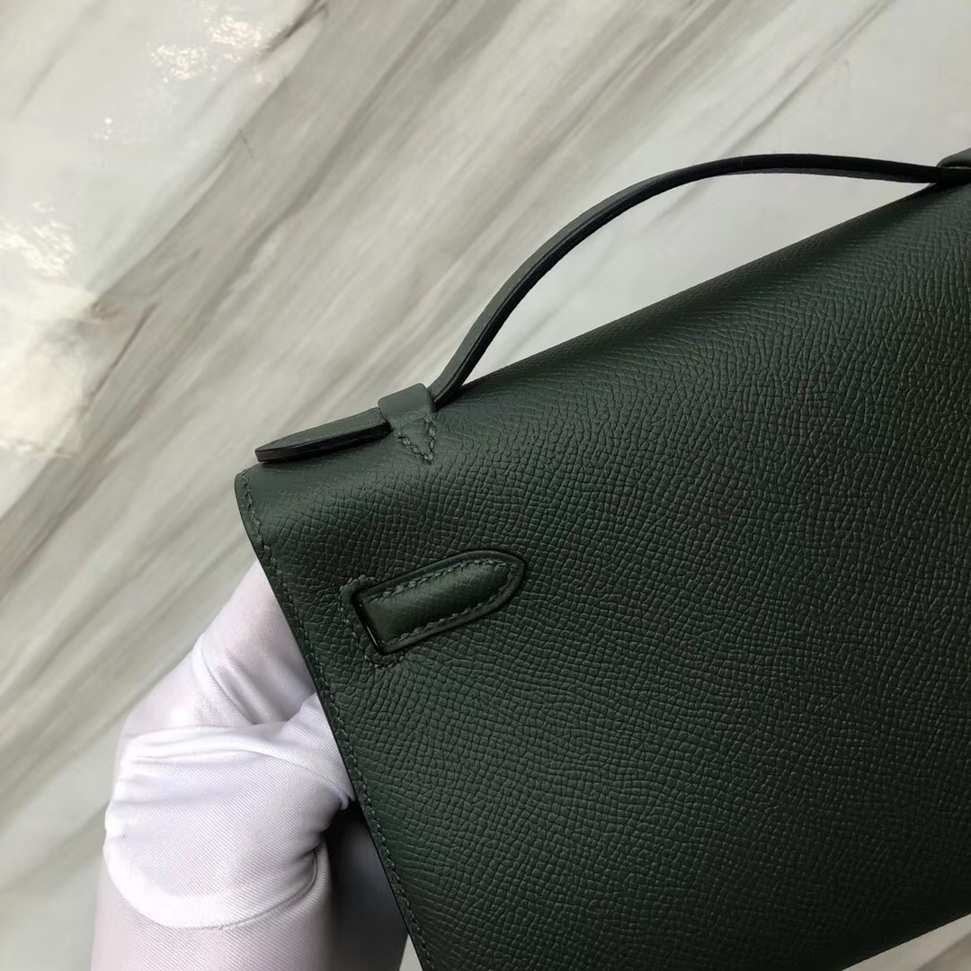 Hermes mini kelly 壹代 pochette 2Q英國綠 Vert Anglais