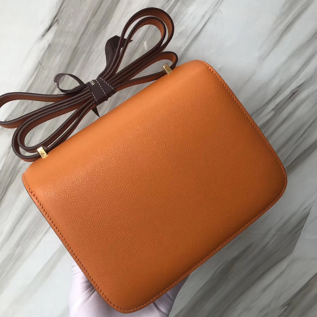 Malaysia Hermes Constance 19cm i9 Airport 杏黃色 everycolor 銀扣