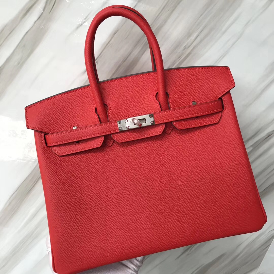 Hermes Birkin Bags 25cm 2019最新顏色 S3心紅色 Rose de course