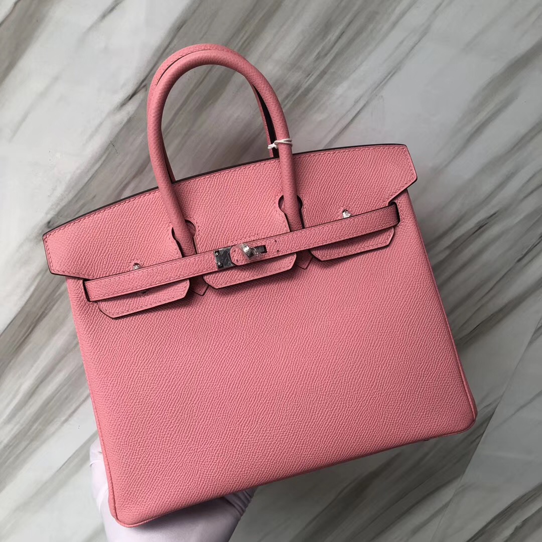 Singapore Hermes Birkin Bag 25cm Epsom 1Q Rose Confetti 奶昔粉