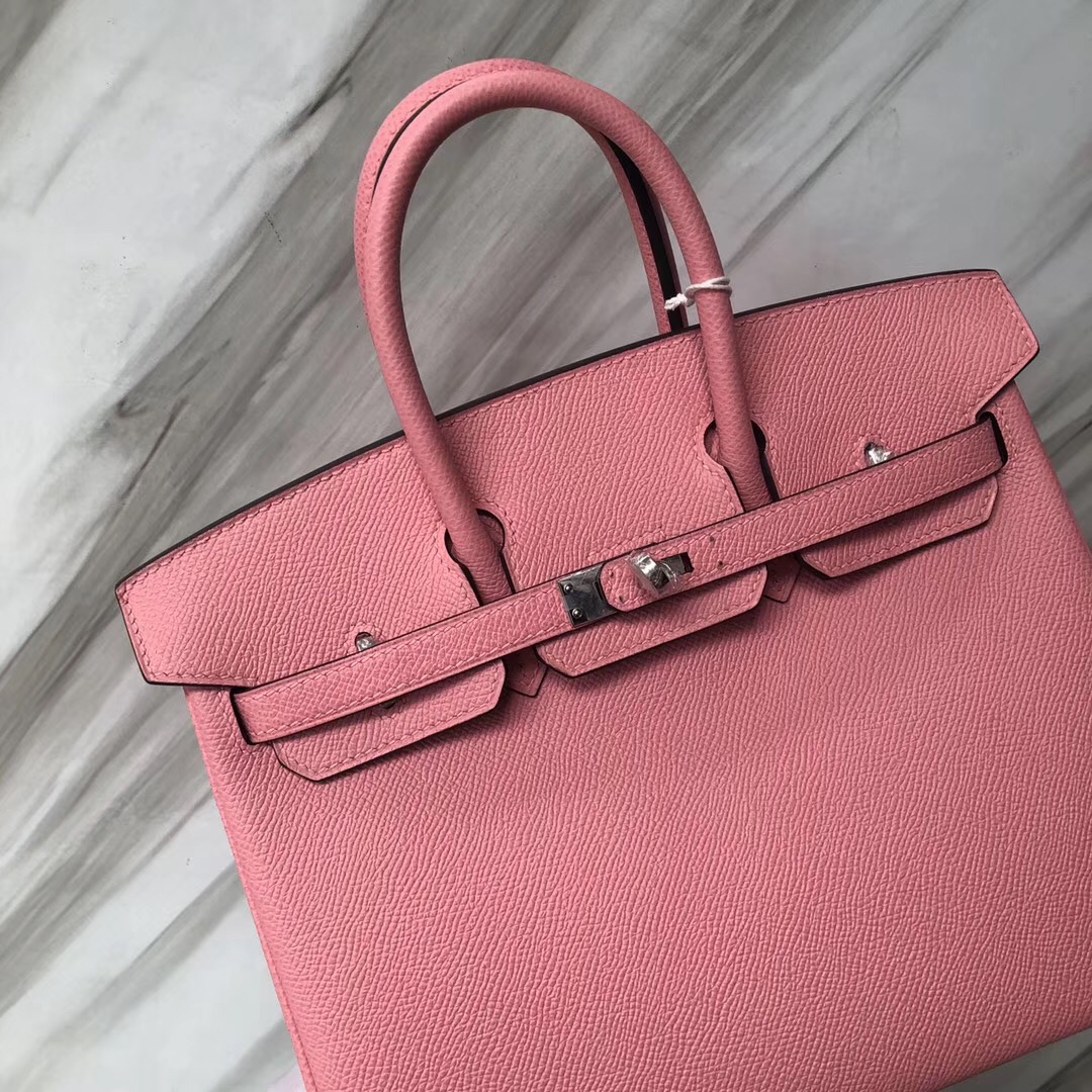 Singapore Hermes Birkin Bag 25cm Epsom 1Q Rose Confetti 奶昔粉