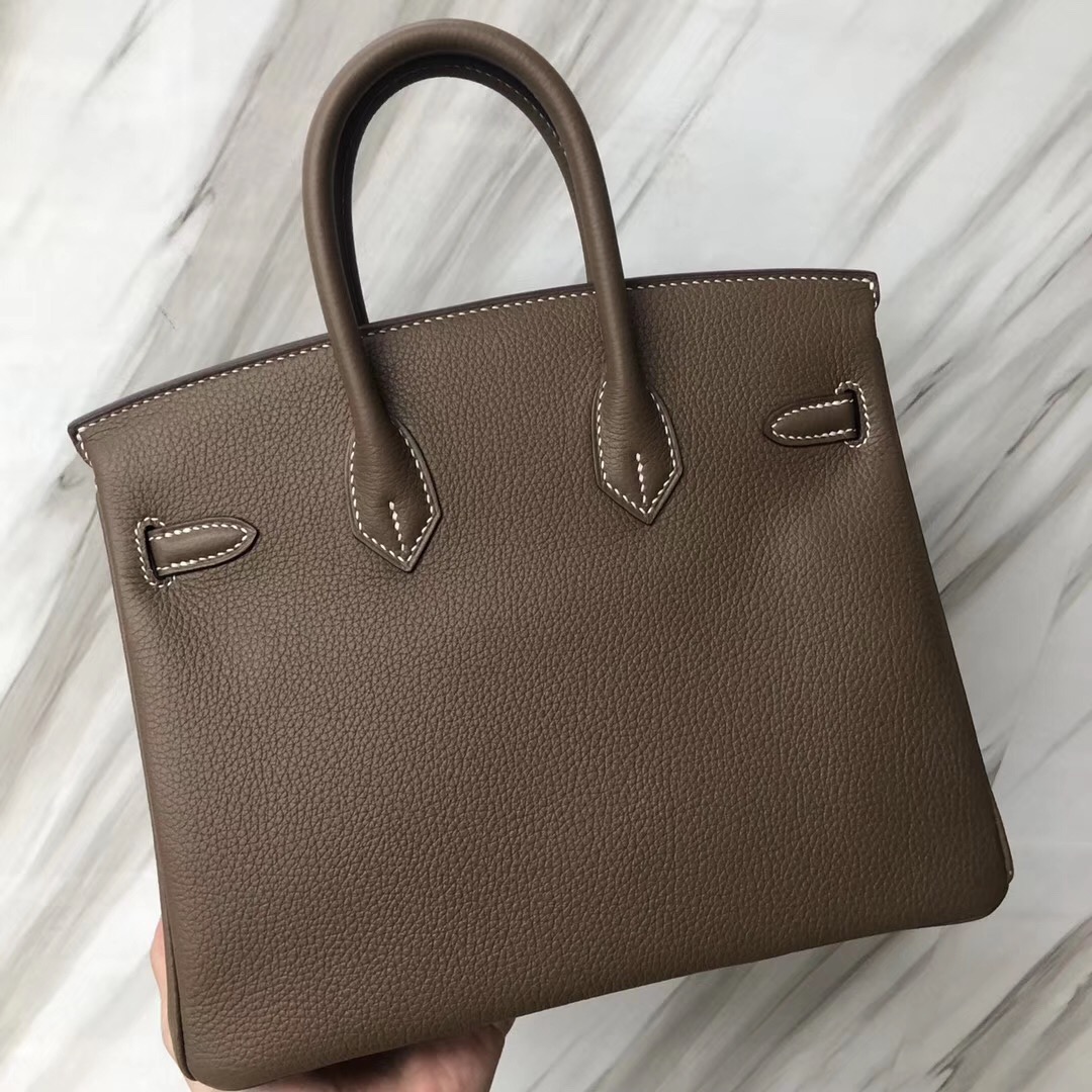 臺北愛馬仕鉑金包專賣店 Hermes Birkin 25cm Togo CK18 大象灰 Etoupe