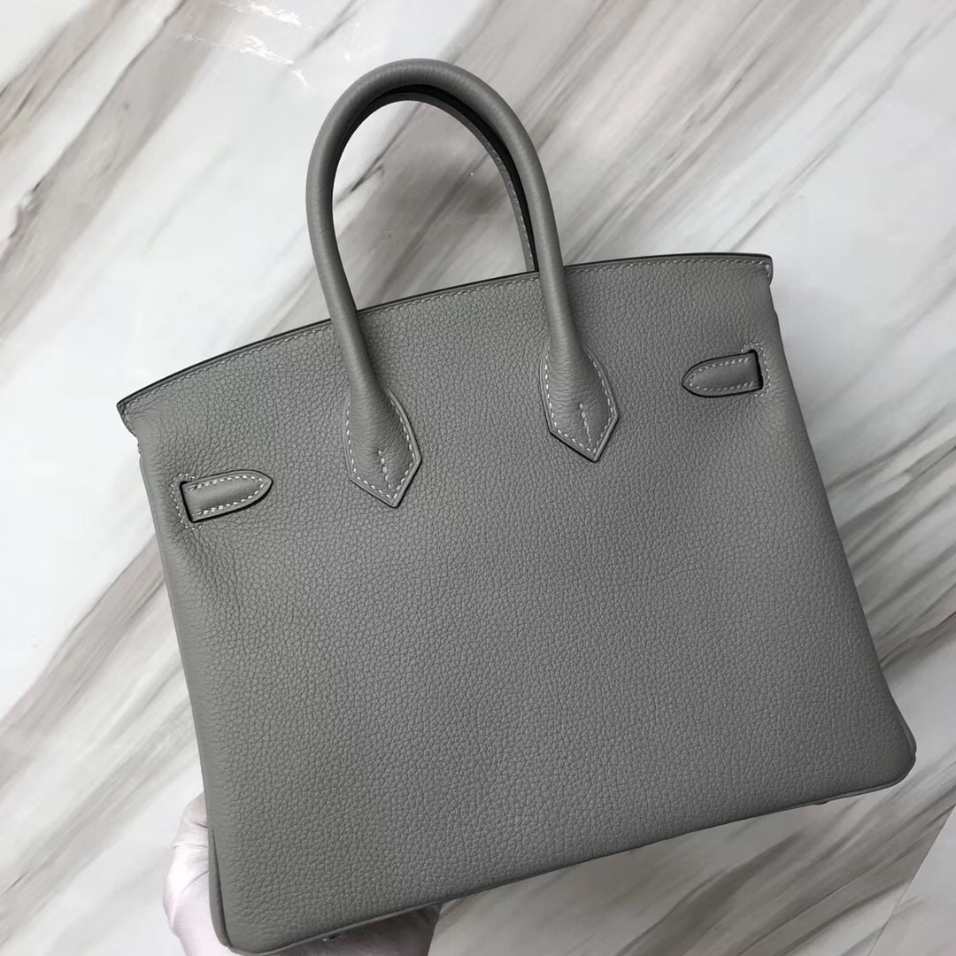 愛馬仕鉑金包 Hermes Birkin 25cm Togo 4Z海鷗灰 Griss Mouette 小牛皮