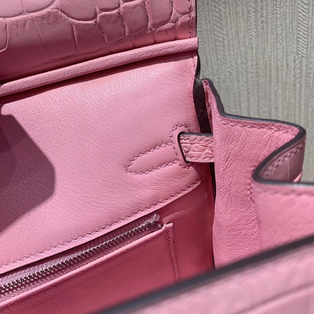 Malaysia Hermes Birkin 25cm 5P Pink 櫻花粉 霧面兩點 尼羅鱷