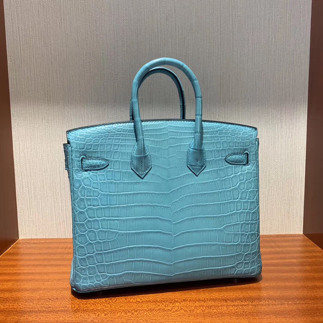 Malaysia Hermes Birkin 25cm 3Z聖利息亞蘭 霧面兩點 尼羅鱷