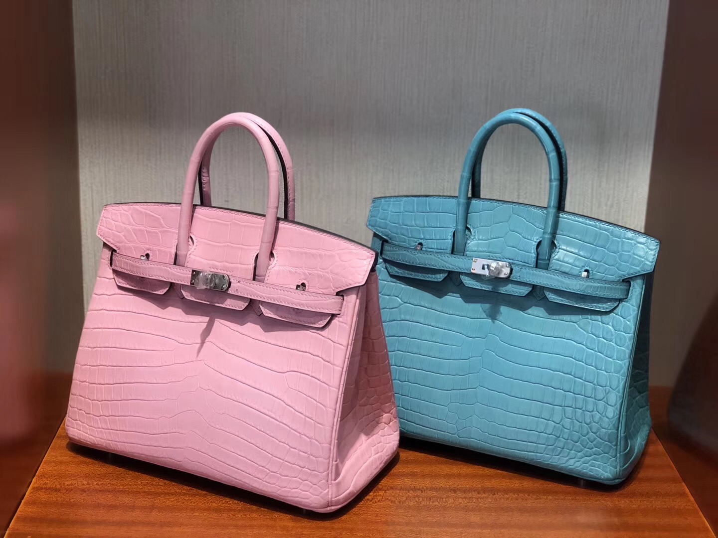 Malaysia Hermes Birkin 25cm 5P Pink 櫻花粉 霧面兩點 尼羅鱷