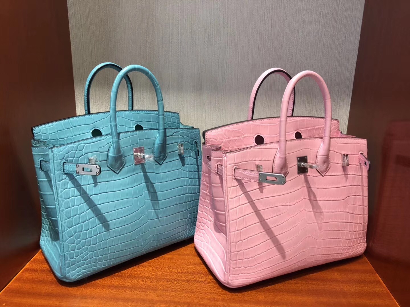 Malaysia Hermes Birkin 25cm 5P Pink 櫻花粉 霧面兩點 尼羅鱷