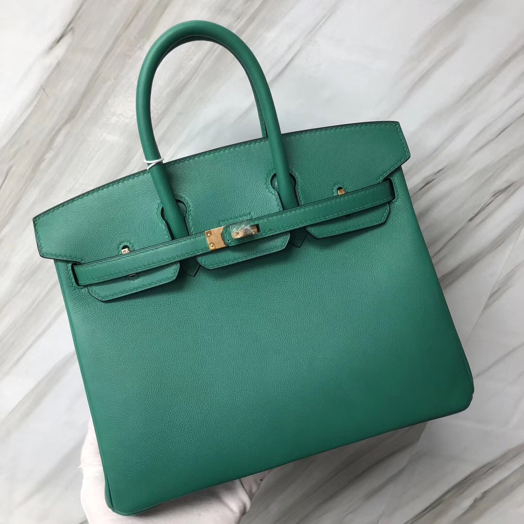 Singapore Hermès Birkin 25cm U4 絲絨綠 vert vertigo Swift calfskin