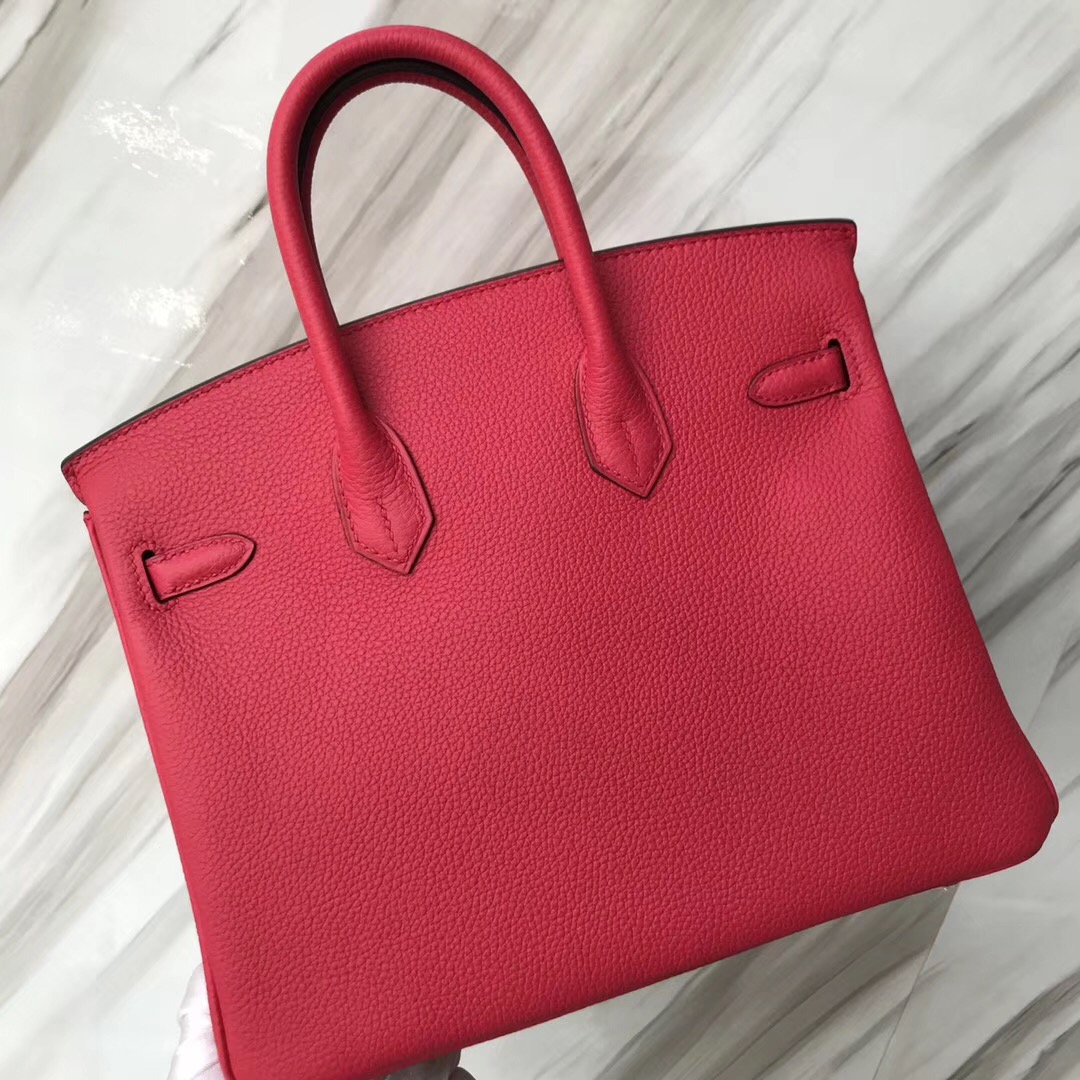 愛馬仕鉑金包臺北專賣店  Hermes Birkin 25cm Togo I6極致粉 Rose extreme