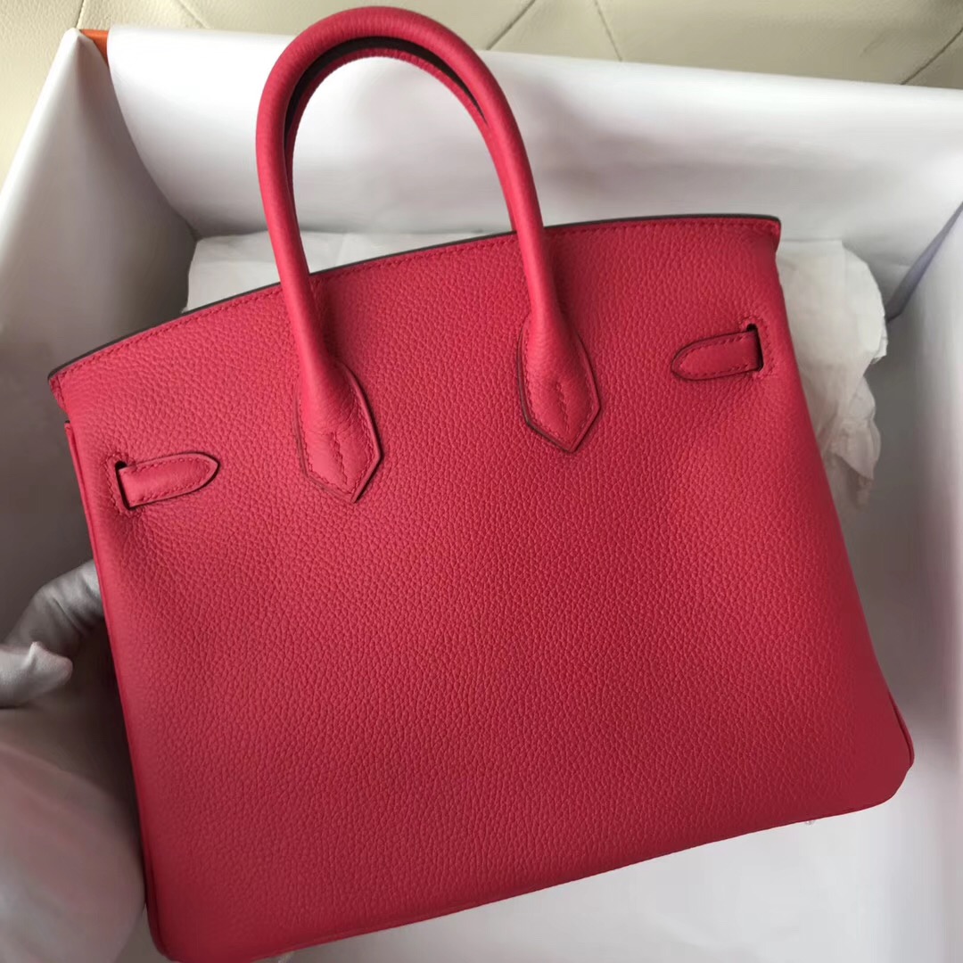 愛馬仕鉑金包臺北專賣店  Hermes Birkin 25cm Togo I6極致粉 Rose extreme