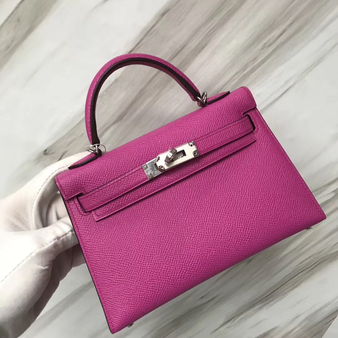 Hermes Mini kelly二代  Epsom 9I玉蘭粉 Rose Magnolia