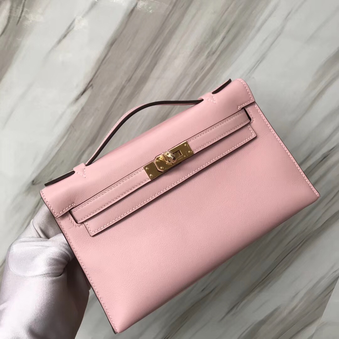 Hermes MiniKelly 3Q新櫻花粉 新粉色 Rose Sakura Swift calfskin