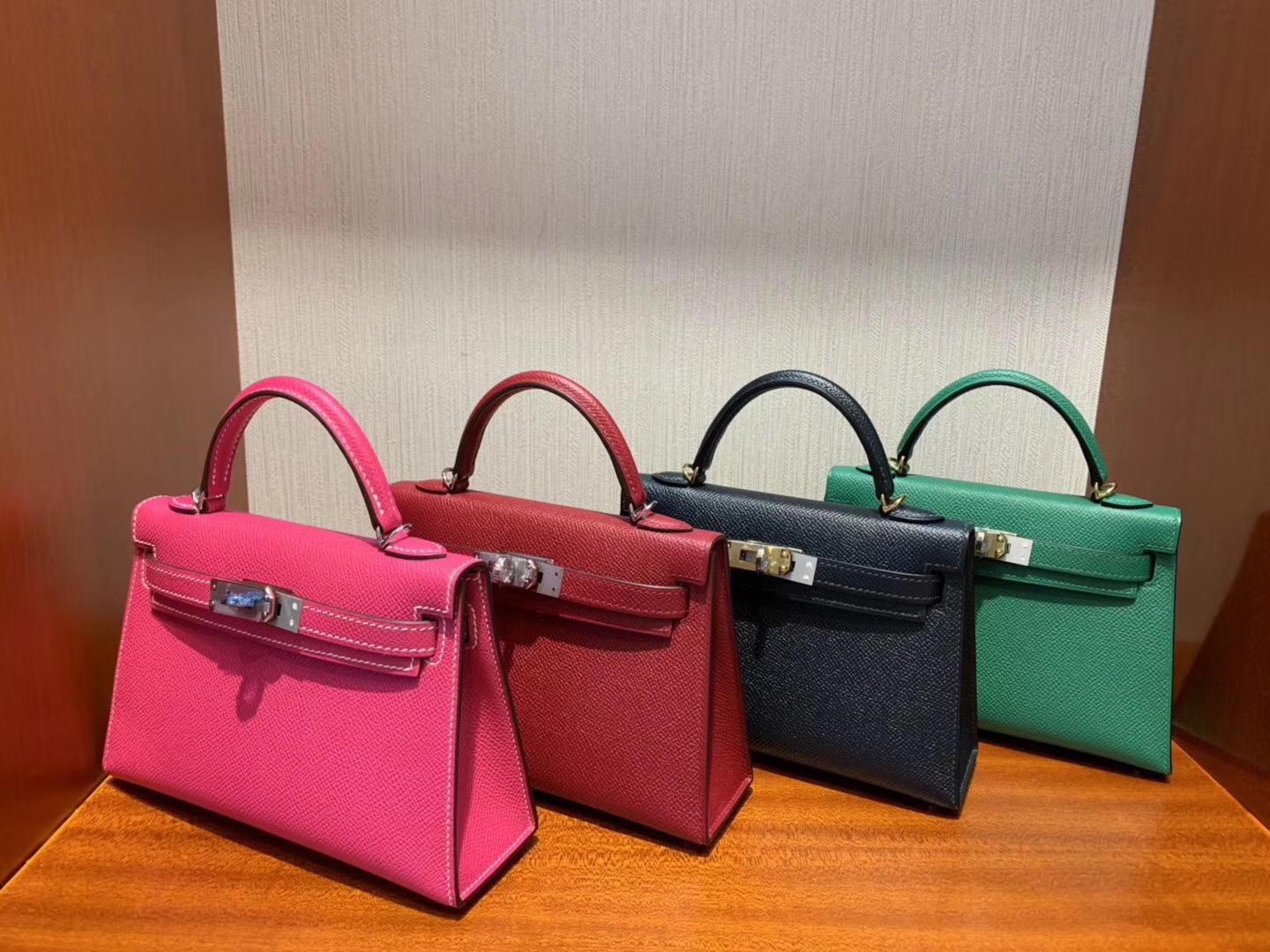 Taiwan Hermes Mini kelly二代 Epsom 6O松柏綠 Vert cypres