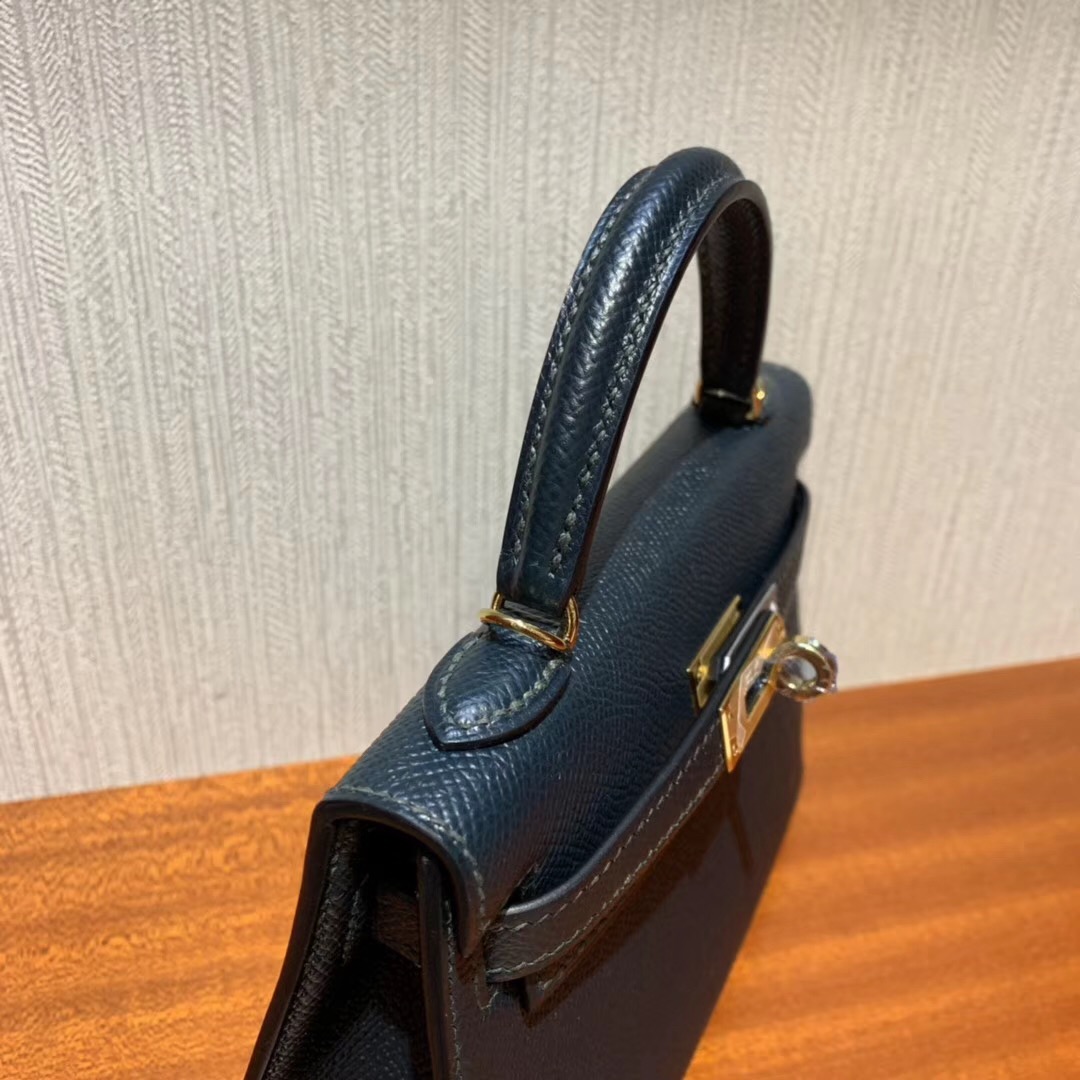 Taiwan Hermes Mini kelly二代 Epsom 6O松柏綠 Vert cypres