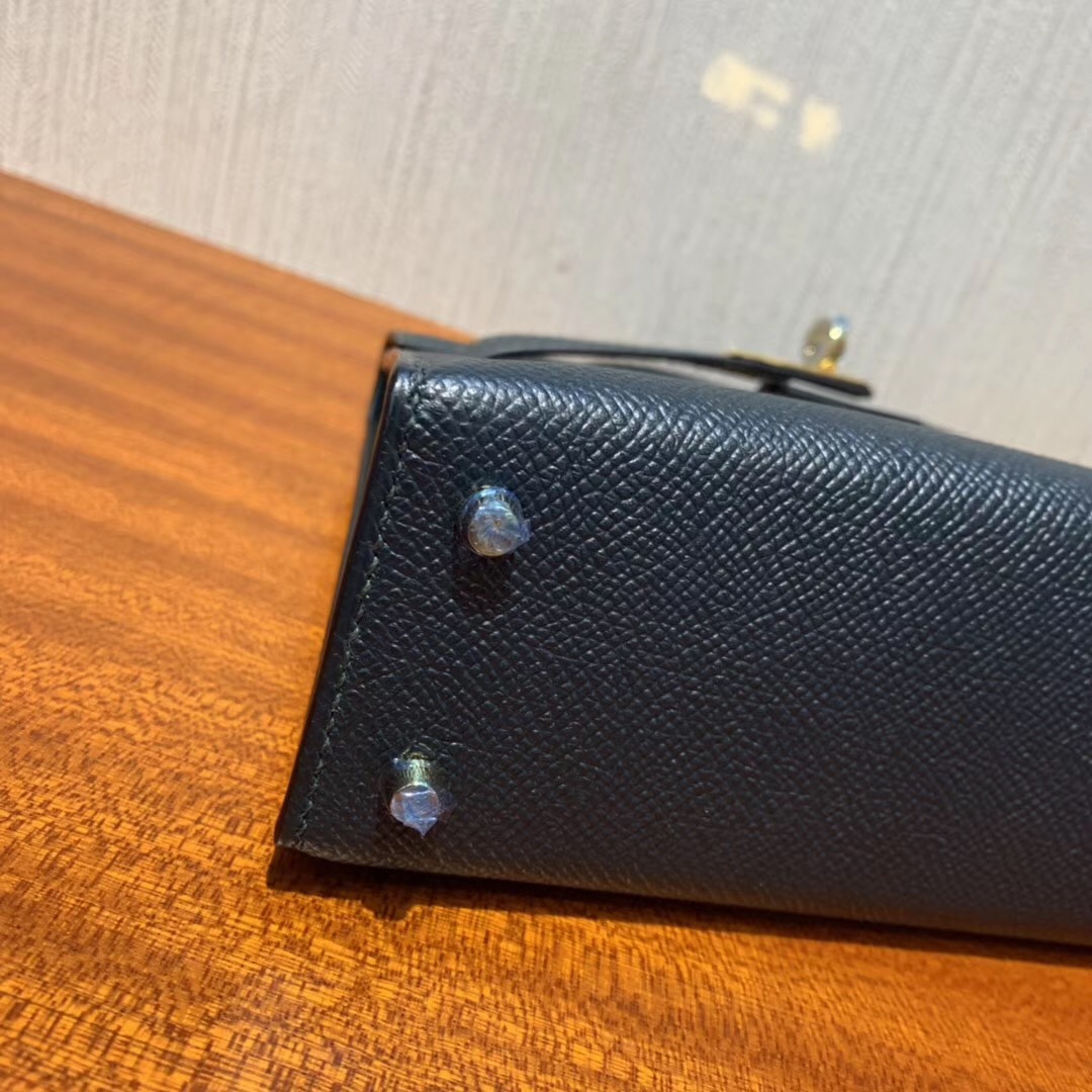 Taiwan Hermes Mini kelly二代 Epsom 6O松柏綠 Vert cypres