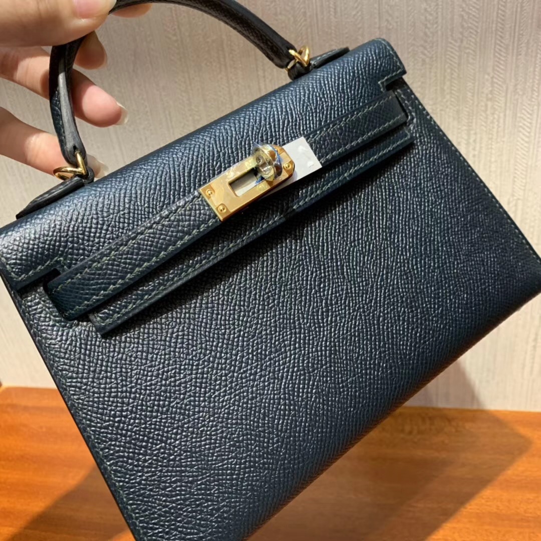 Taiwan Hermes Mini kelly二代 Epsom 6O松柏綠 Vert cypres