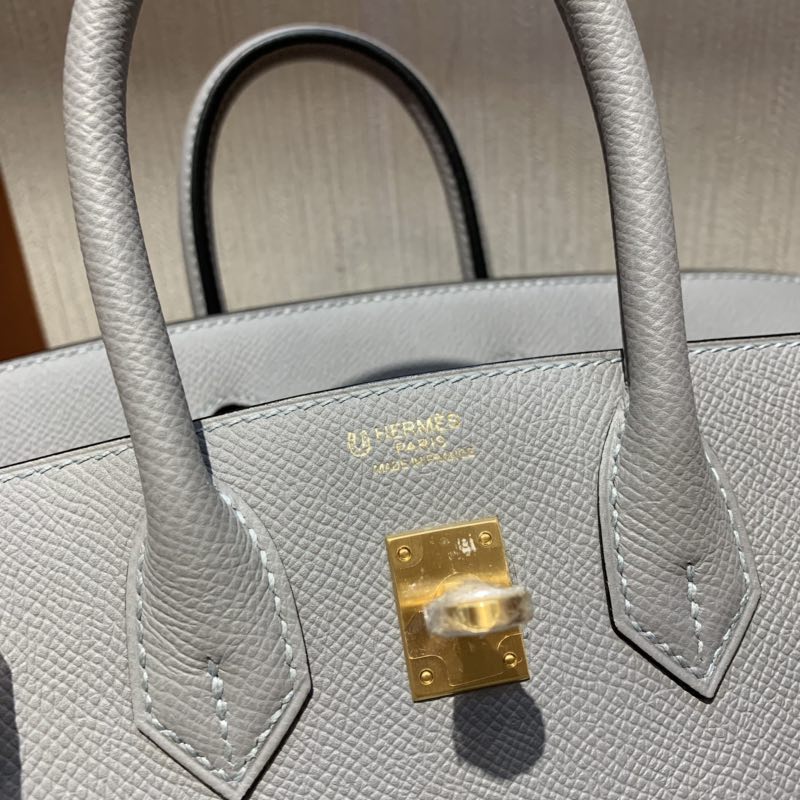 Hermes HSS Birkin 25cm 4Z海鷗灰 Gris Mouette/9V Jaune Dor 太陽黃