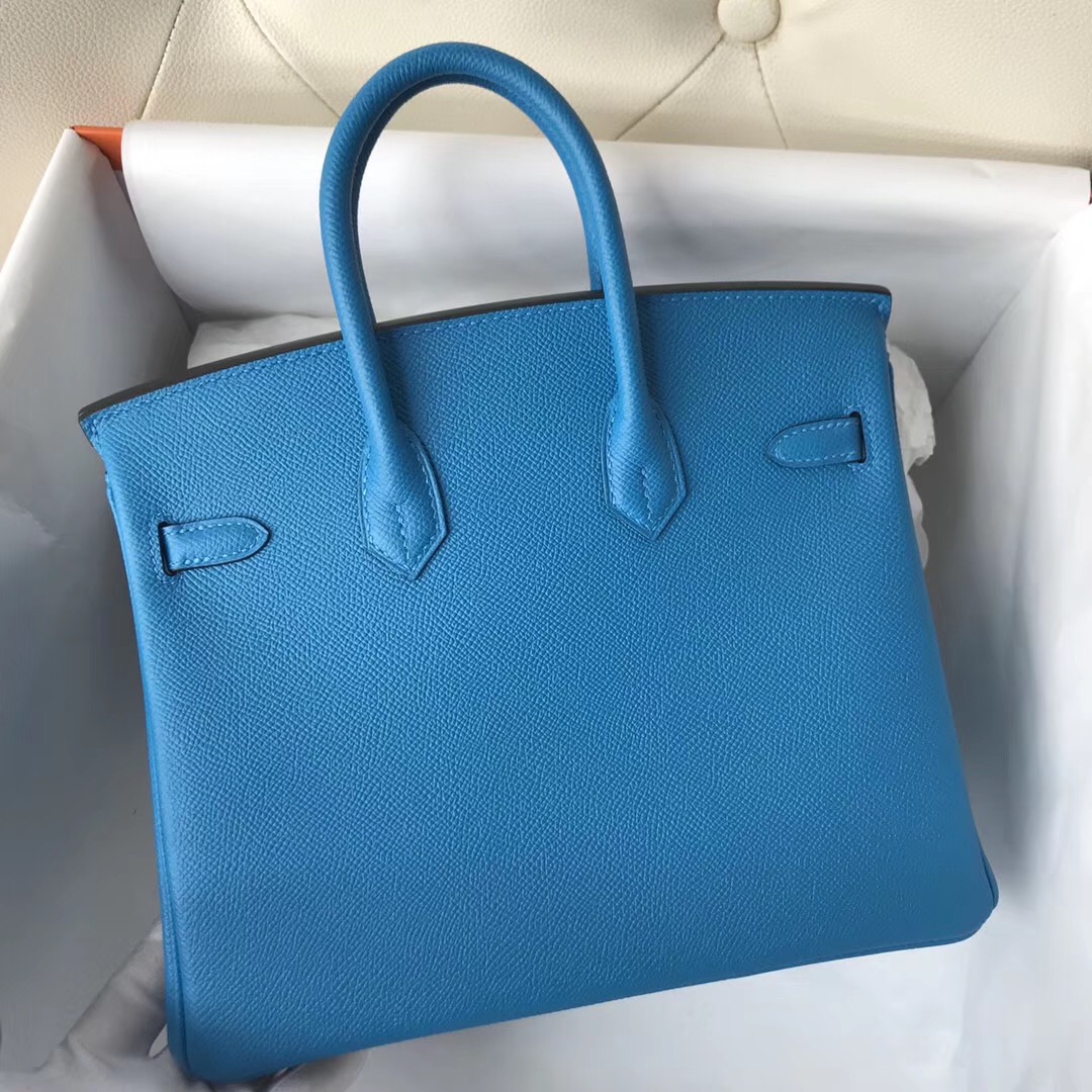 新加坡愛馬仕包包 鉑金包 Hermes Brikin 25cm B3坦桑尼亞藍 Blue Zanzibar