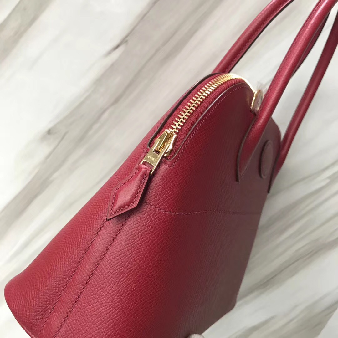 新加坡烏節路愛馬仕旗艦店 Hermes Bolide 27cm k1石榴紅 Rouge grenat