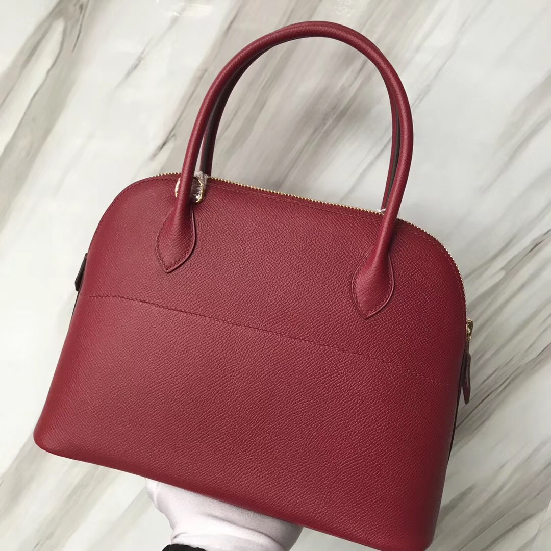 新加坡烏節路愛馬仕旗艦店 Hermes Bolide 27cm k1石榴紅 Rouge grenat