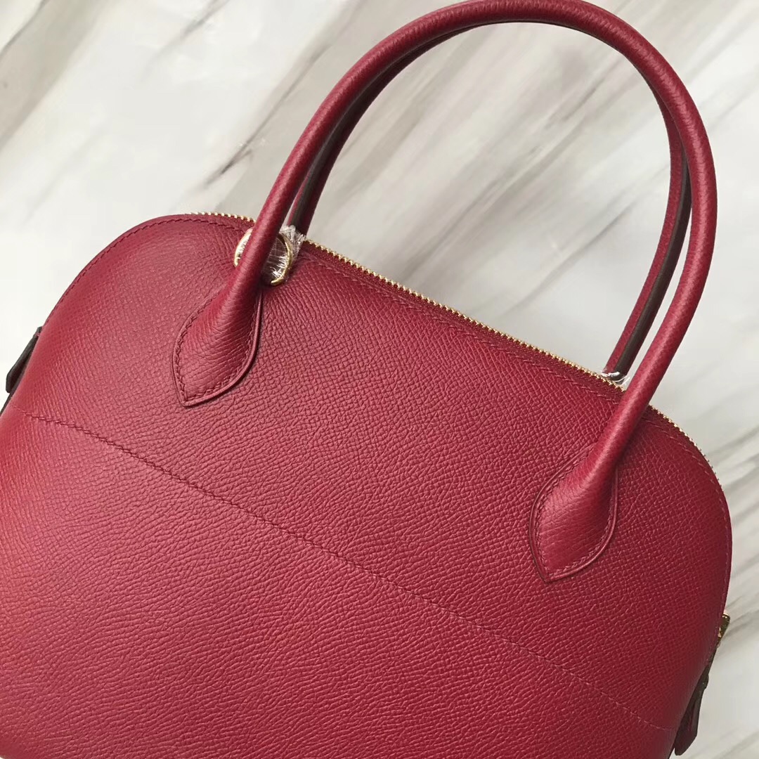 新加坡烏節路愛馬仕旗艦店 Hermes Bolide 27cm k1石榴紅 Rouge grenat