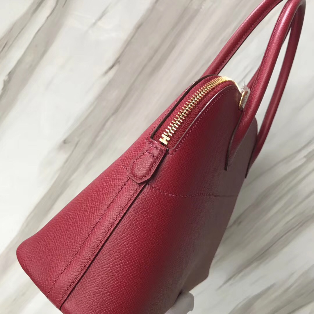 新加坡烏節路愛馬仕旗艦店 Hermes Bolide 27cm k1石榴紅 Rouge grenat