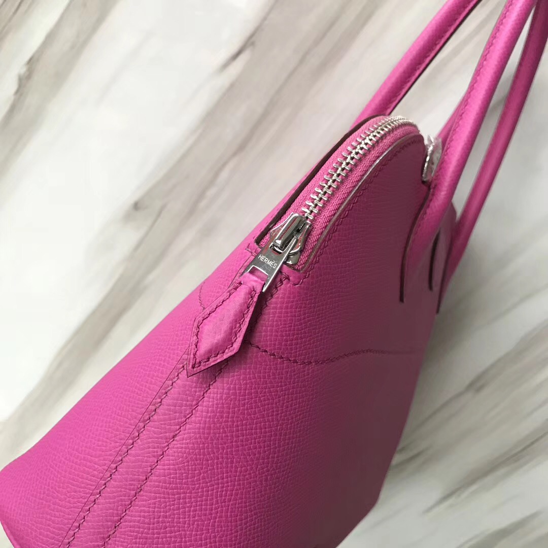 新加坡 愛馬仕包包旗艦店 Hermes bolide 27cm Bag 9i 玉蘭粉 Magnolia