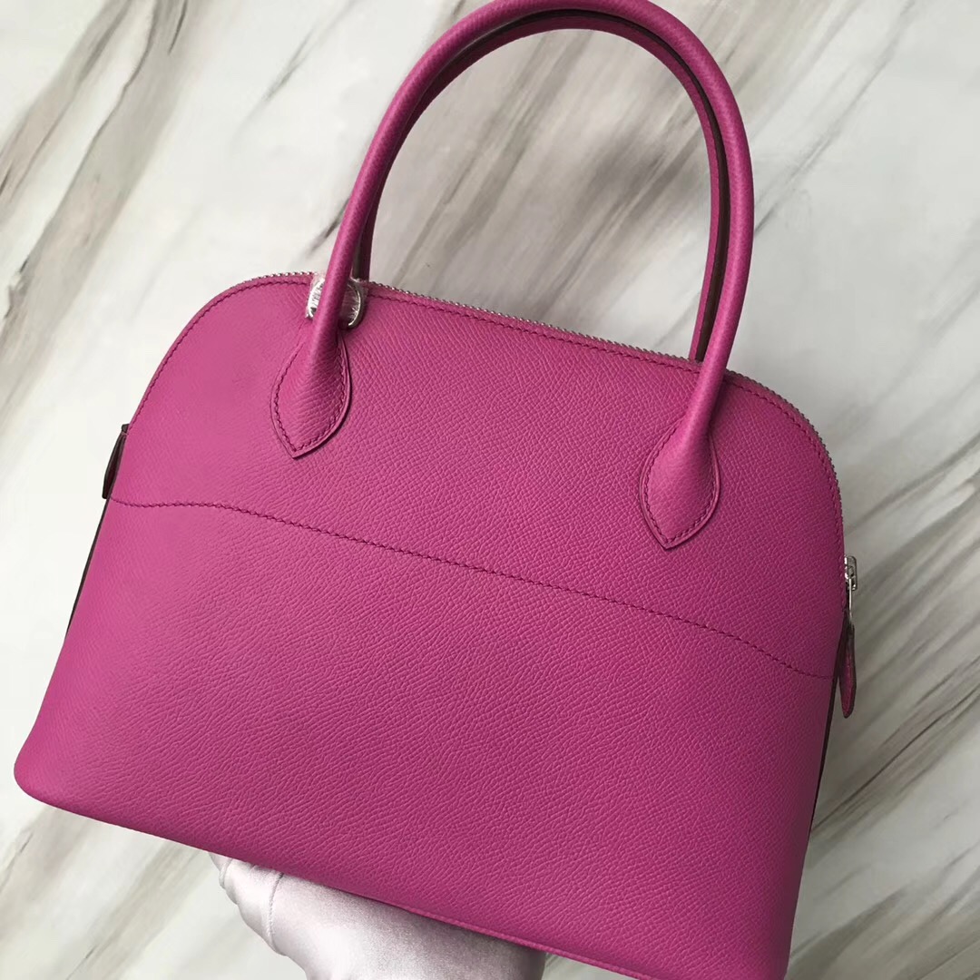 新加坡 愛馬仕包包旗艦店 Hermes bolide 27cm Bag 9i 玉蘭粉 Magnolia