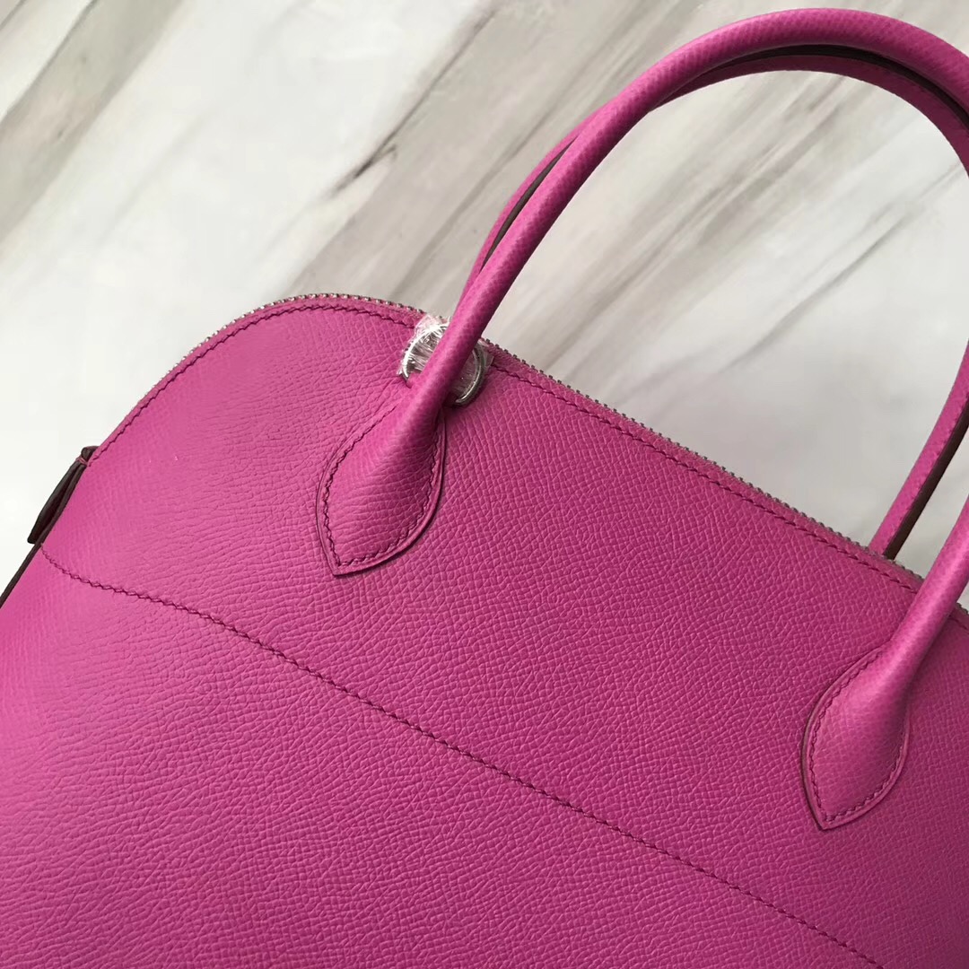 新加坡 愛馬仕包包旗艦店 Hermes bolide 27cm Bag 9i 玉蘭粉 Magnolia