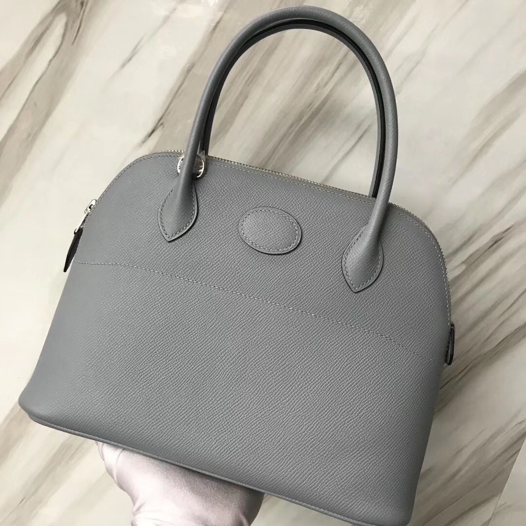 愛馬仕寶萊包 澳大利亞堪培拉 Hermes bolide 27cm J7亞麻藍 Blue Lin