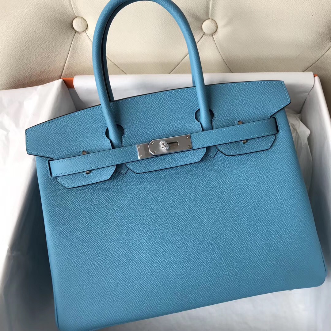 加拿大愛馬仕包包網 Canada Hermes Birkin 30cm P3北方藍 Blue de nord