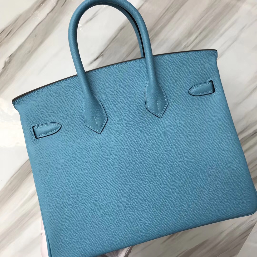 愛馬仕包包香港專賣店 鉑金包價格 Hermes Birkin 25cm P3 北方藍 Blue de nord