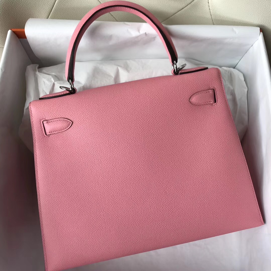 臺灣高雄市愛馬仕凱莉包圖片Taiwan Hermes Kelly 28cm 1Q奶昔粉 Rose Confetti