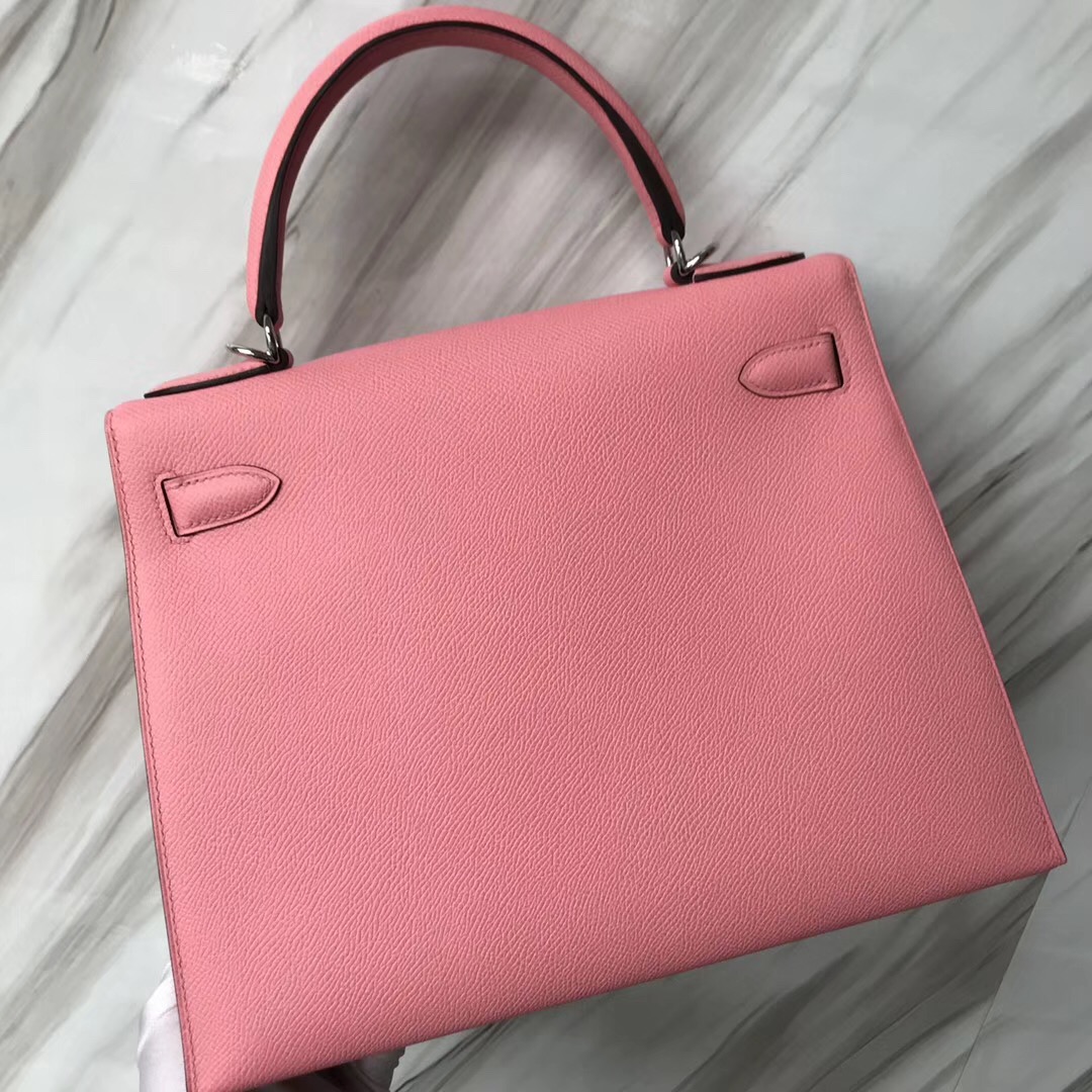 臺灣高雄市愛馬仕凱莉包圖片Taiwan Hermes Kelly 28cm 1Q奶昔粉 Rose Confetti