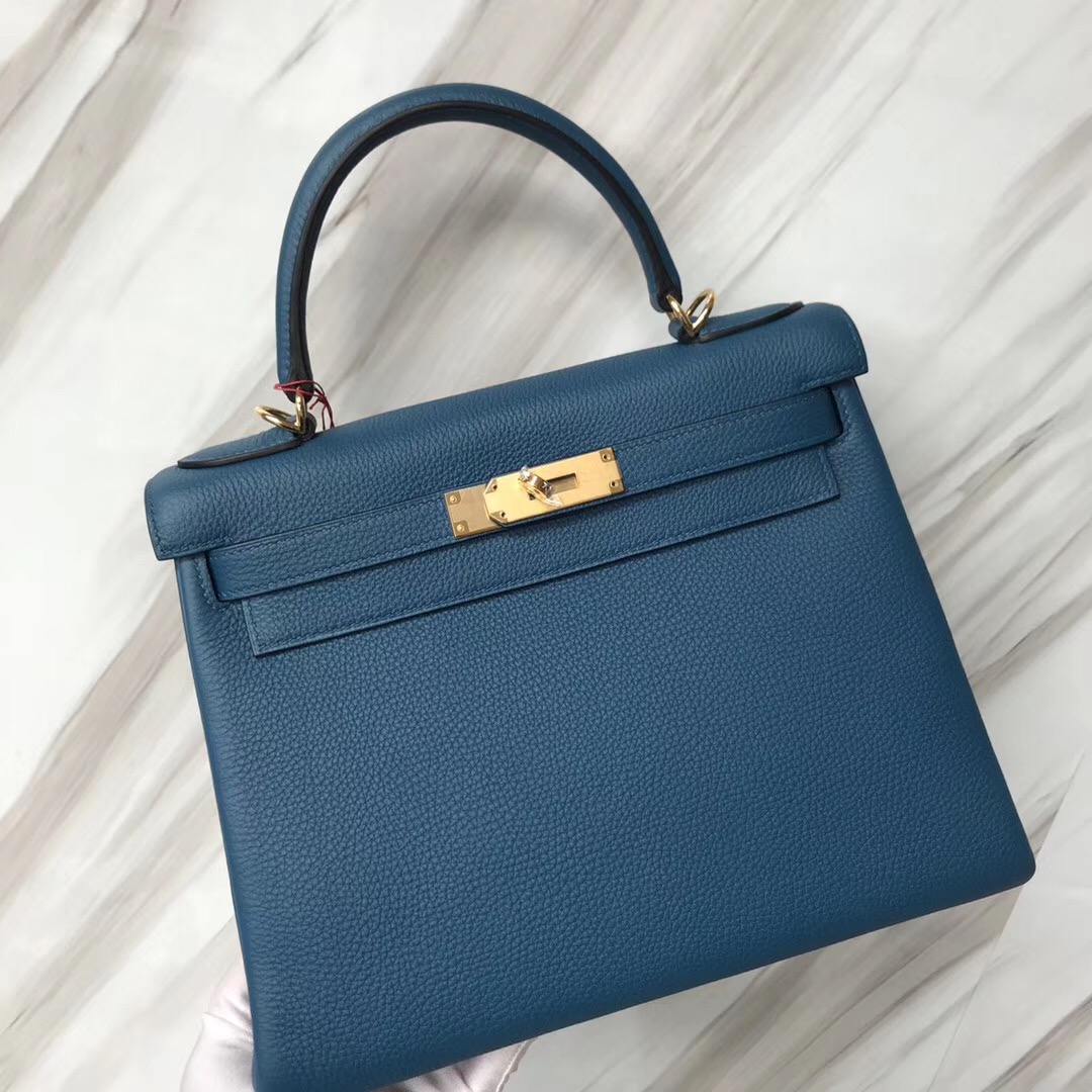 香港愛馬仕怎麼才不用配貨 Hermes Kelly 28cm S7 加利西亞藍 blue de galice凱莉包