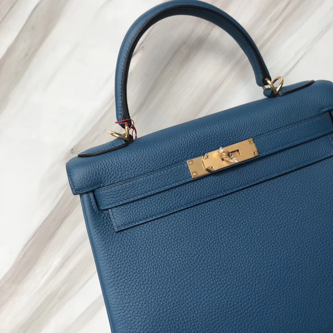 香港愛馬仕怎麼才不用配貨 Hermes Kelly 28cm S7 加利西亞藍 blue de galice凱莉包