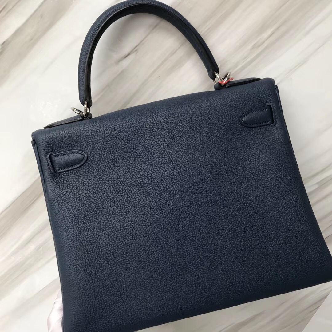 愛馬仕凱莉包迪拜買劃算嗎 Hermes Kelly 28cm Bag 1P鴨子藍 Blue Colvert