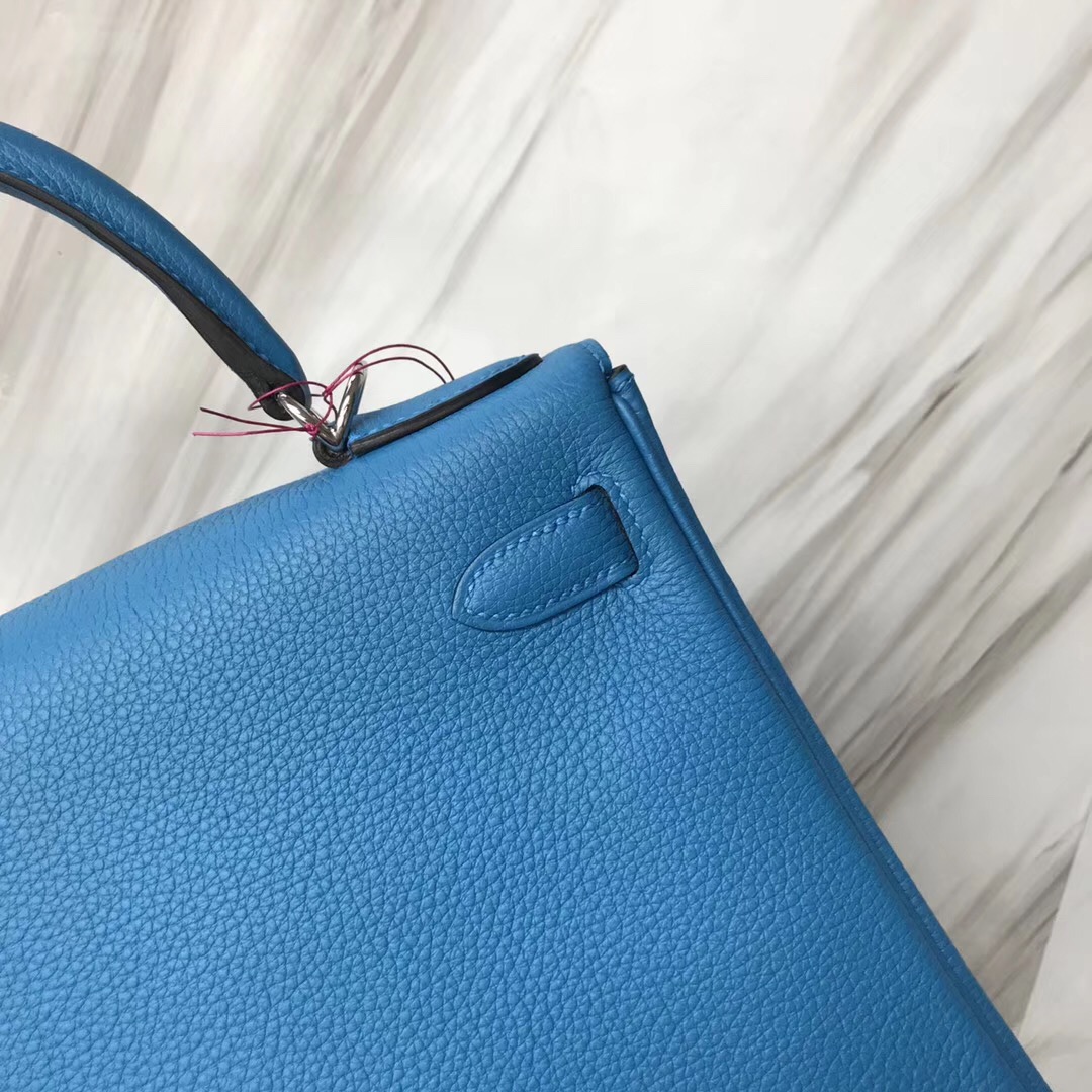 愛馬仕阿聯酋官網 凱莉包 Hermes Kelly 28cm B3坦桑尼亞藍Blue Zanzibar