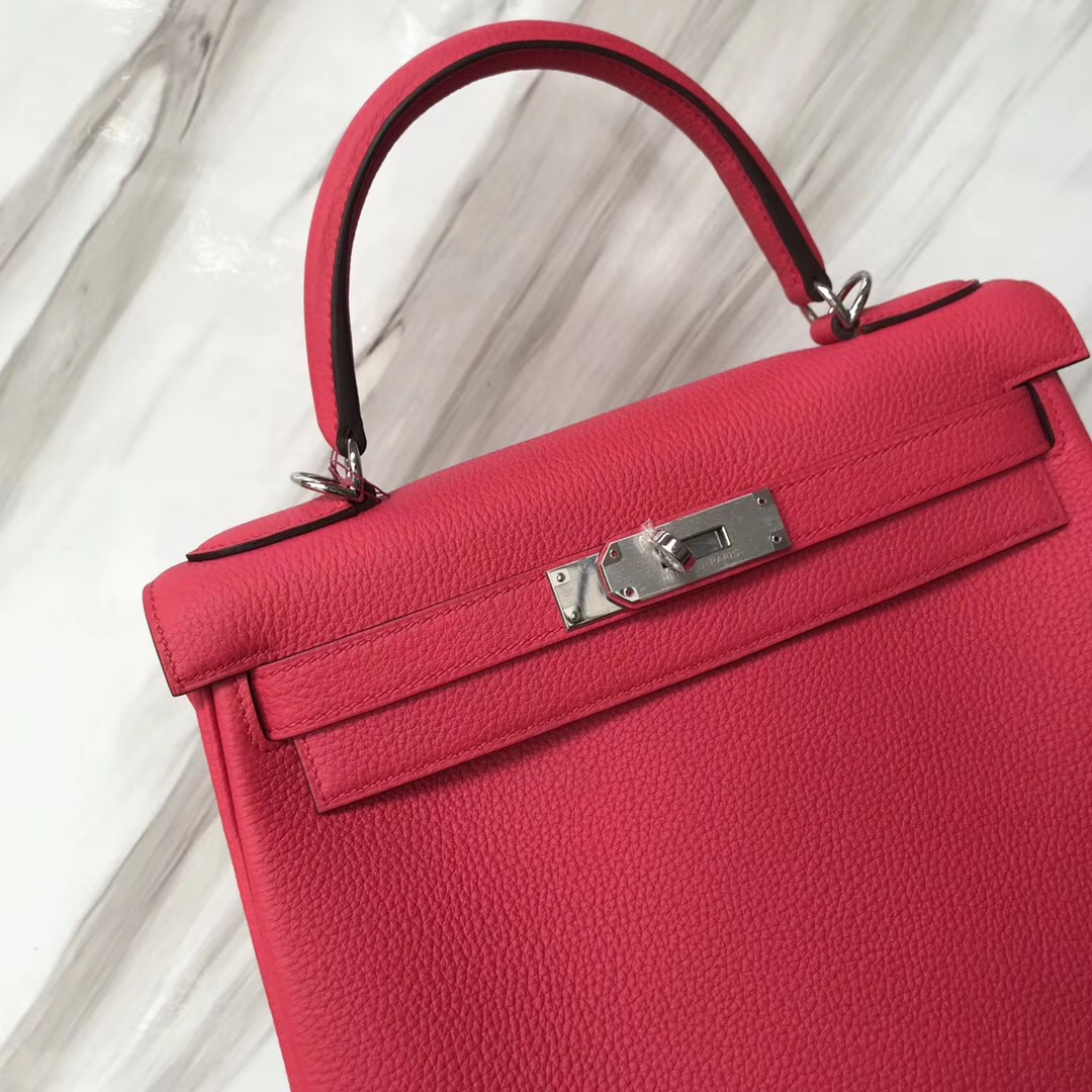 臺灣新北市愛馬仕凱莉包包 Taiwan Hermes Kelly 28cm i6 Rose Extreme極致粉