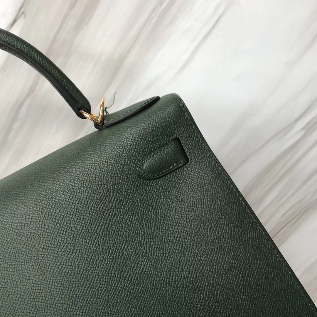 新加坡哪裏的愛馬仕包包不用配貨 Hermes Kelly 28cm 2Q Vert Amclais 英國綠