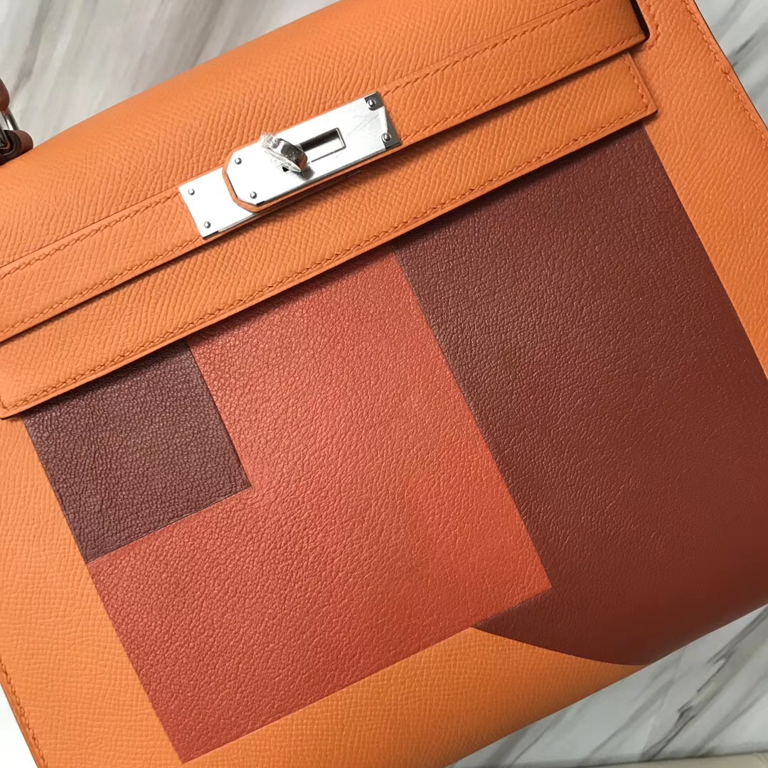 愛馬仕包包價格香港官網 Hermes Kelly Sellier 28cm 杏黃色 CK55愛馬仕紅/6C古銅色